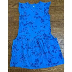Tea Collection Girls' Blue Pocket Dress Size 10